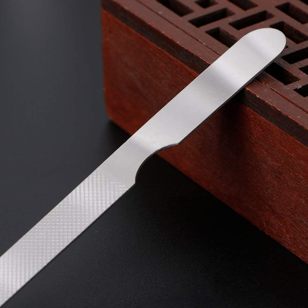 10Pcs Stainless Steel Metal Nail Art New Pedicure Tool Dual Sided File Manicure image number 3