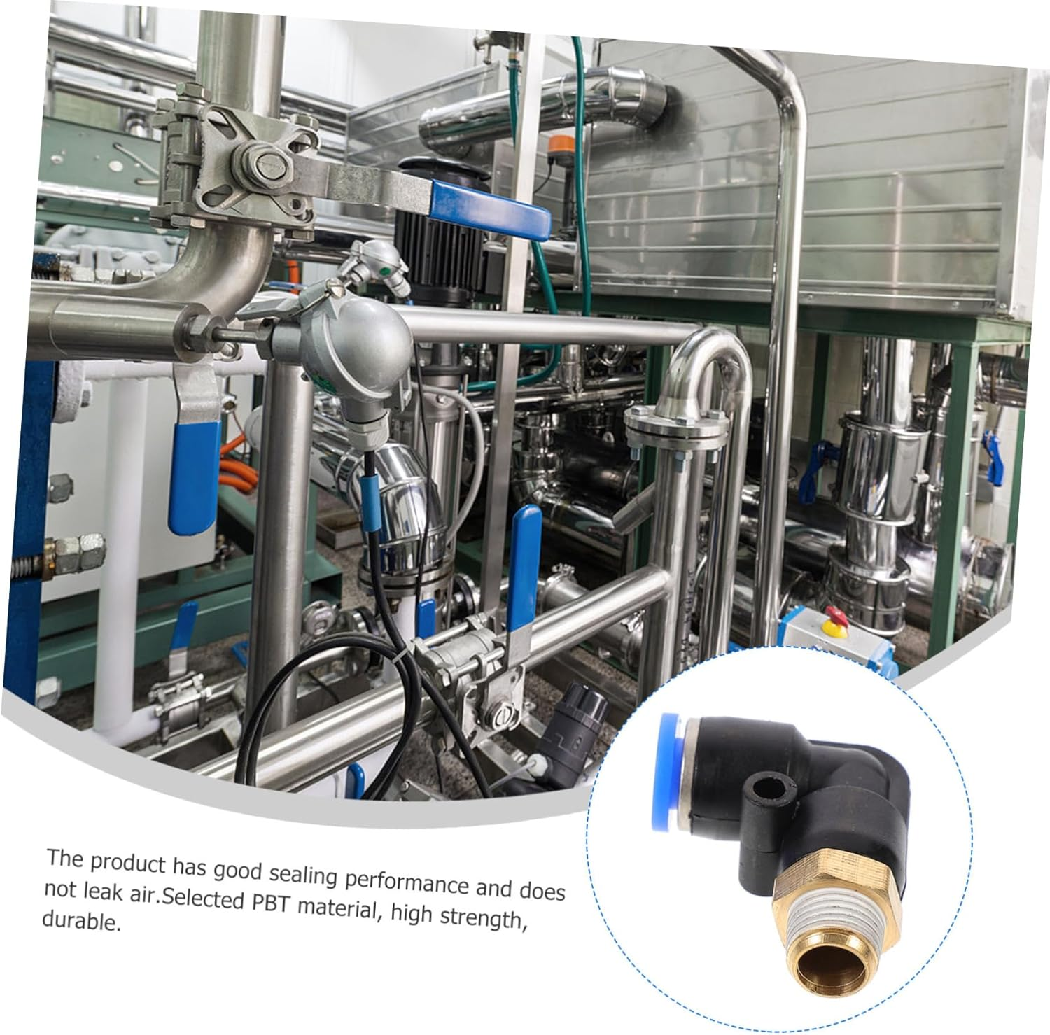 12Pcs 90 Degree Air Pipe Quick Connect Right Angle Tube Fittings for Efficient Sealing Performance image number 3