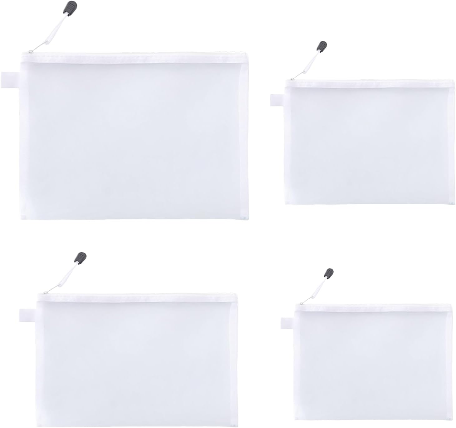 Set of 4 Small Cosmetic Bags, Bag Organiser, Small Cosmetic Bag for Handbag, Multifunctional Make-Up Bag, Small, Fashionable Make up Bag, Suitable for Men, Women, Outdoor Travel Use (White) image number 4