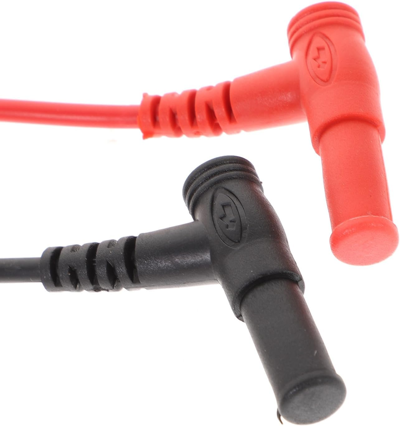 Gadpiparty Multimeter Alligator Clips Test Cable Probes Shaped Banana Plugs Copper Tips Insulated Rubber Leads for Electronic Testing and Power Supplies Black Red image number 6