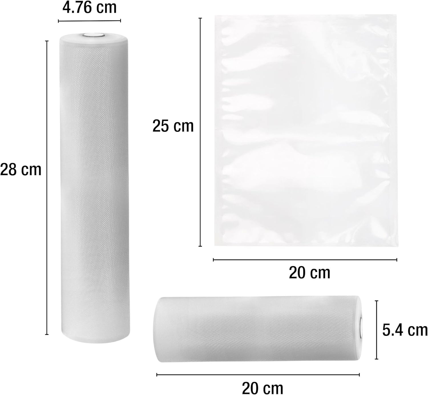 Kenmore Vacuum Sealer Bags & Roll 3 Varieties Pack | Compatible with Precision, Foodsaver, INKBIRD, Russell Hobbs & Wevac Vacuum Sealer | Bpa-Free Food Storage Bags for Sous-Vide & Meal Prep image number 3