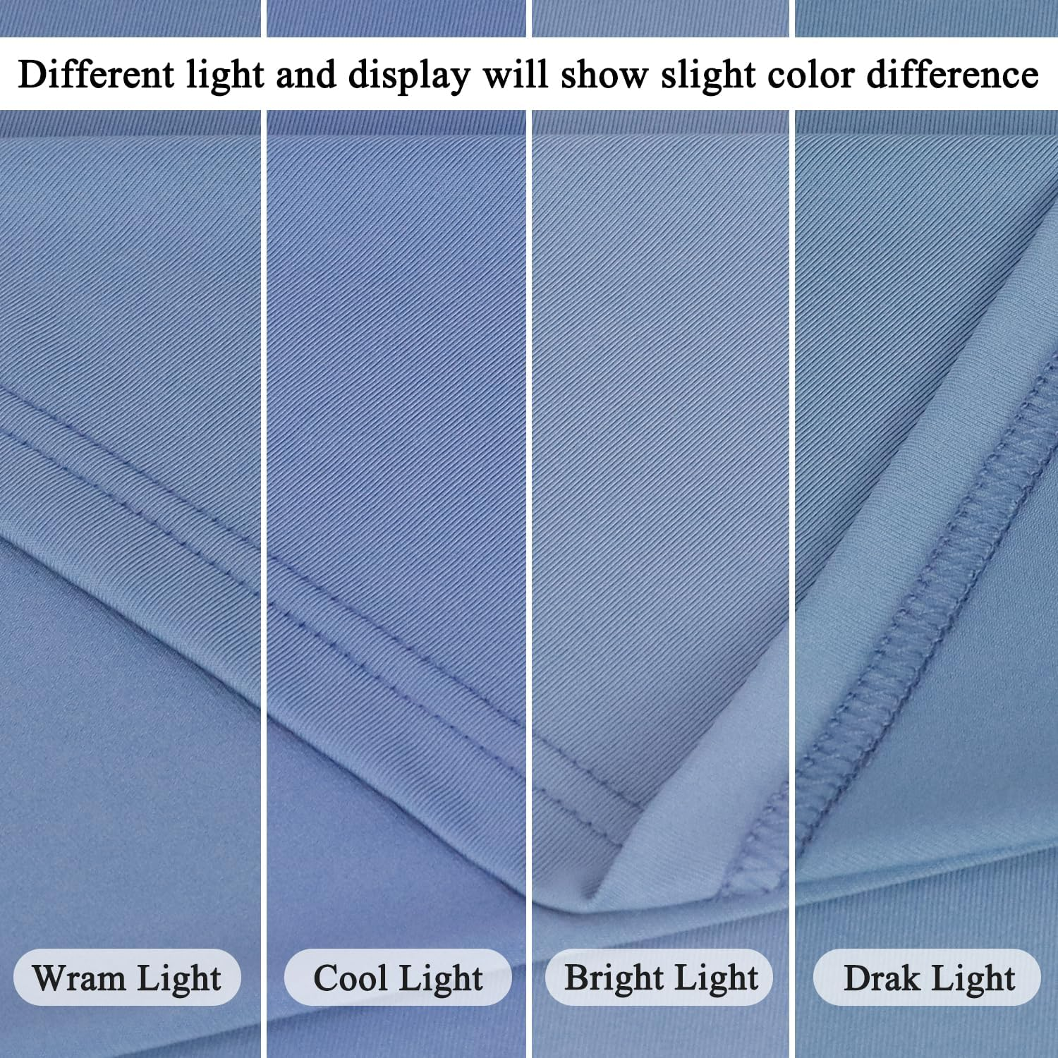 ROMANKAS Dusty Blue Wedding Arch Cover 7.2FT Arch Backdrop Covers Spandex Fitted Arch Covers Stretchy Backdrop Double Sided Stretch Arch Cover for Wedding Party Ceremony Decoration image number 7