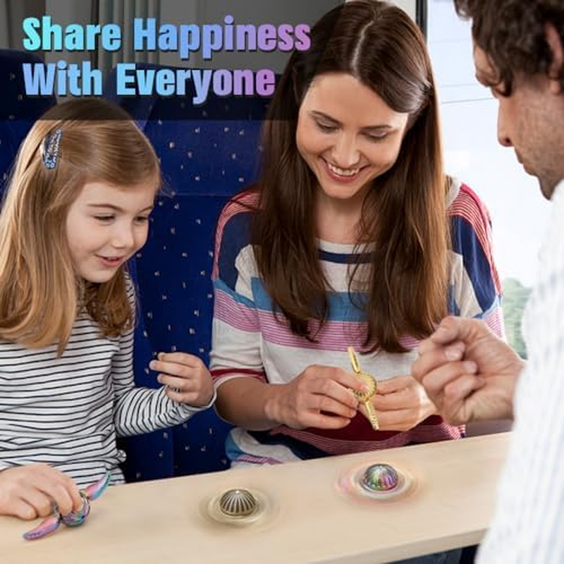 Fidget Spinner for Kids Adults, Metal Orb Ball Handheld Finger Toy for Stress Relief, Desk Office Classroom Fidgit Halloween Christmas Birthday New Year Gift, Stocking Stuffer Goody Bag Filler image number 6