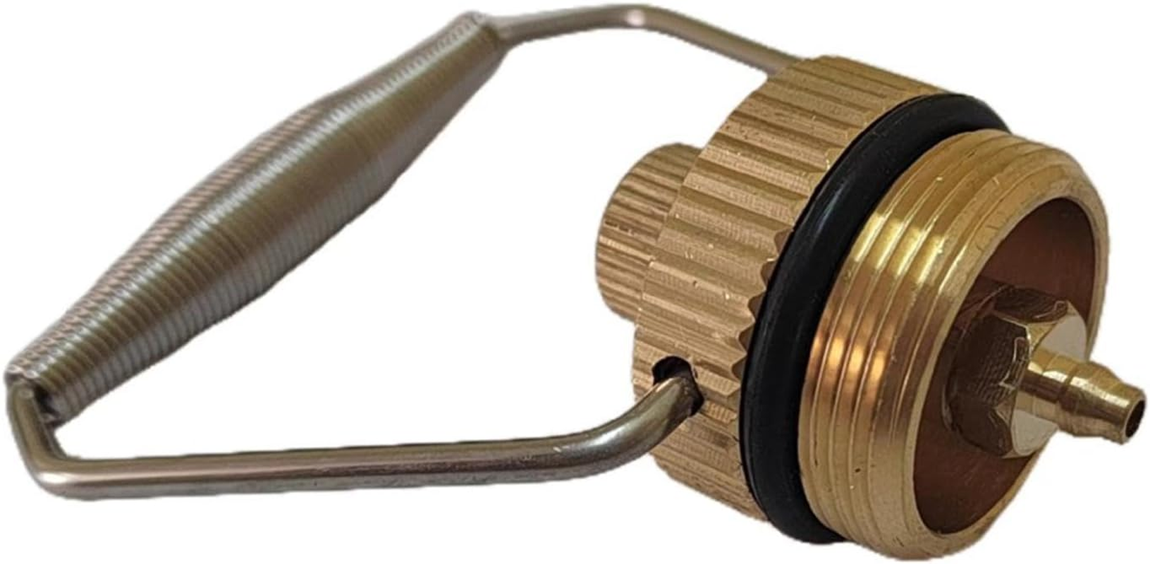 Eigell Stainless Steel Gas Bottle Inflatable Gas Tank Fuel Canister Storage Tank Portable Empty Refillable for Hiking BBQ Cookware - 1.5L image number 5