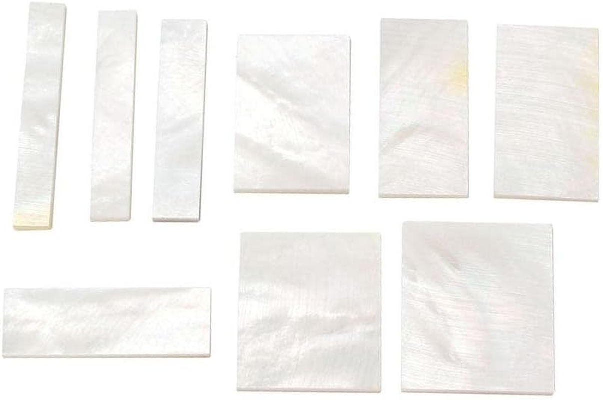 9 Pieces Inlay White Shell DIY for Guitar Luthier Tool Parts Supplies image number 6