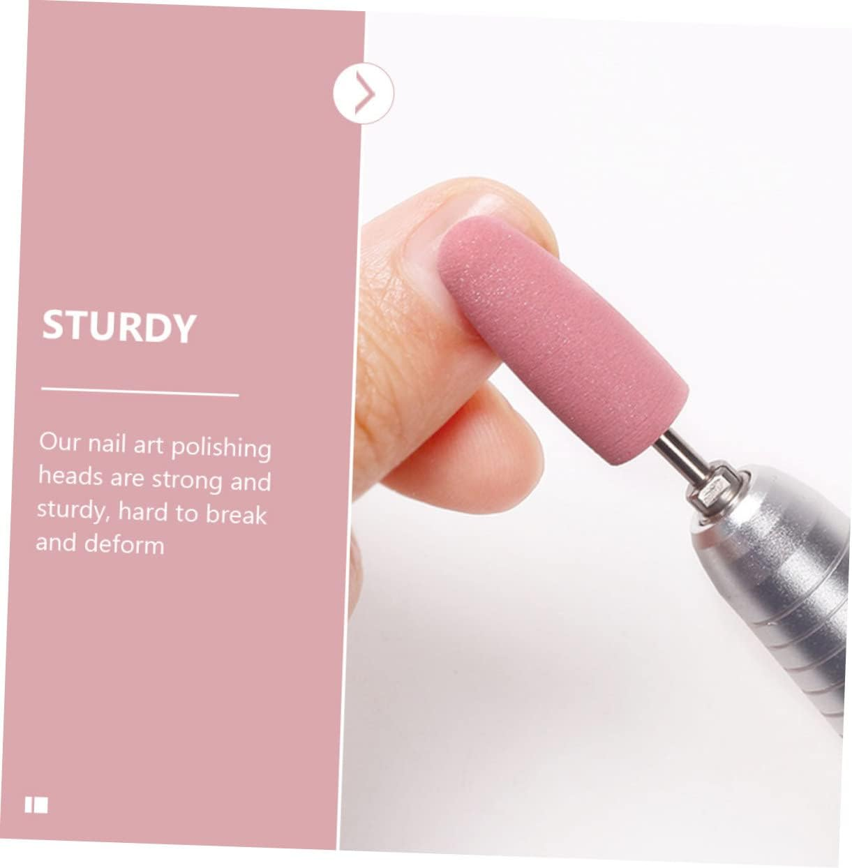 KAILIKETIY 5Pcs Multi-Functional Nail Drilling Polishing Heads Sturdy Material Nail Care image number 4