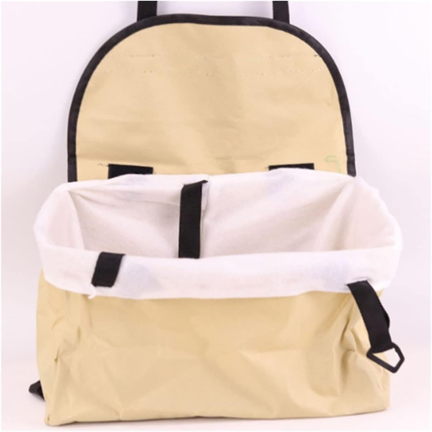 Dog Car Seat Cover Dog Car Seat Cover Folding Hammock Pet Back Bag Carry Small Dog Transport Dog Hammock(Color:Beige,Size:With Zipper)