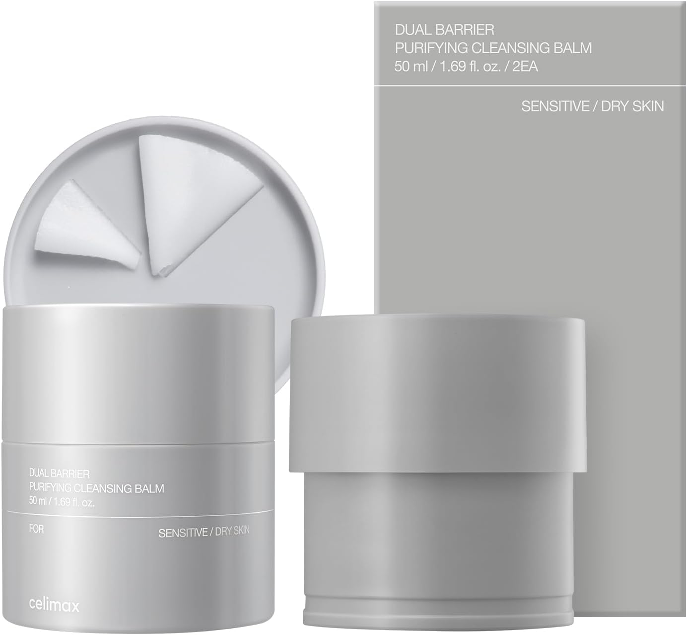 Celimax Dual Barrier Purifying Cleansing Balm | with Ceramides, Waterproof Makeup Remover, Pore Cleansing, Daily Use Cleanser, Grind Container, 100Ml image number 4