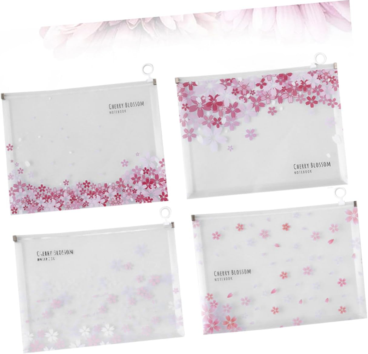 SEWACC Zip Pouch Plastic Document Bag Mesh Pencil Pouch Pencil Plastic Wallet