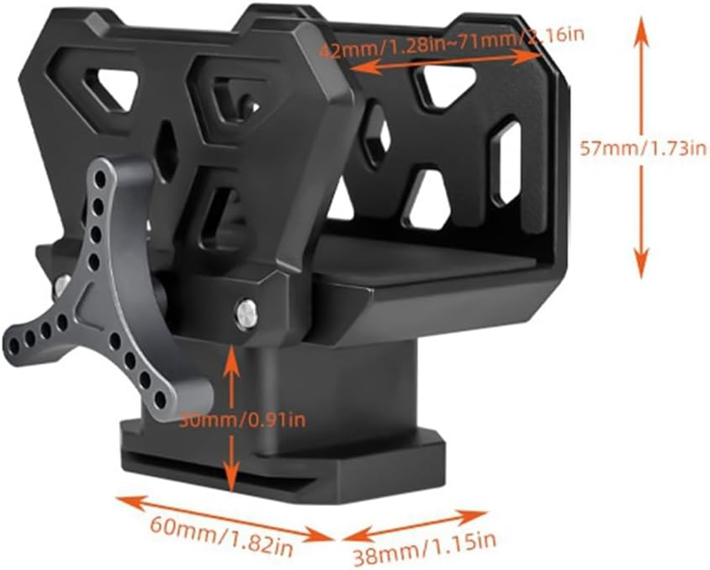 Bjworeye Professional Saddle Clamp Adapter Tripod Bracket Vise Clamp Outdoor Bracket Adapts To3/8 Inch Thread Easy Installation image number 5