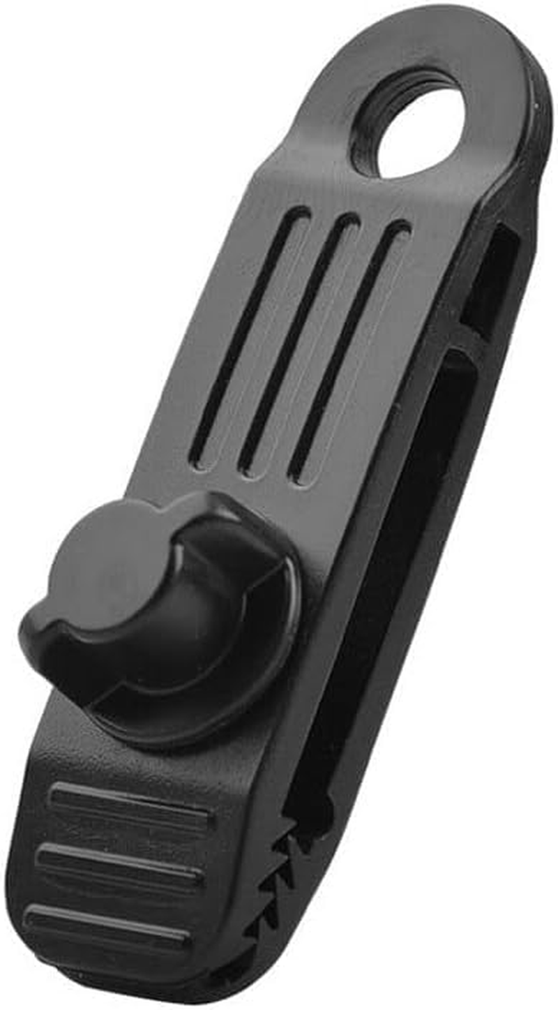 10 Pieces Camping Hiking Picnicking Tent Tarp Fasteners Windproof Awning Wind Rope Clip Fastening Clamps Outdoor Equipment image number 6