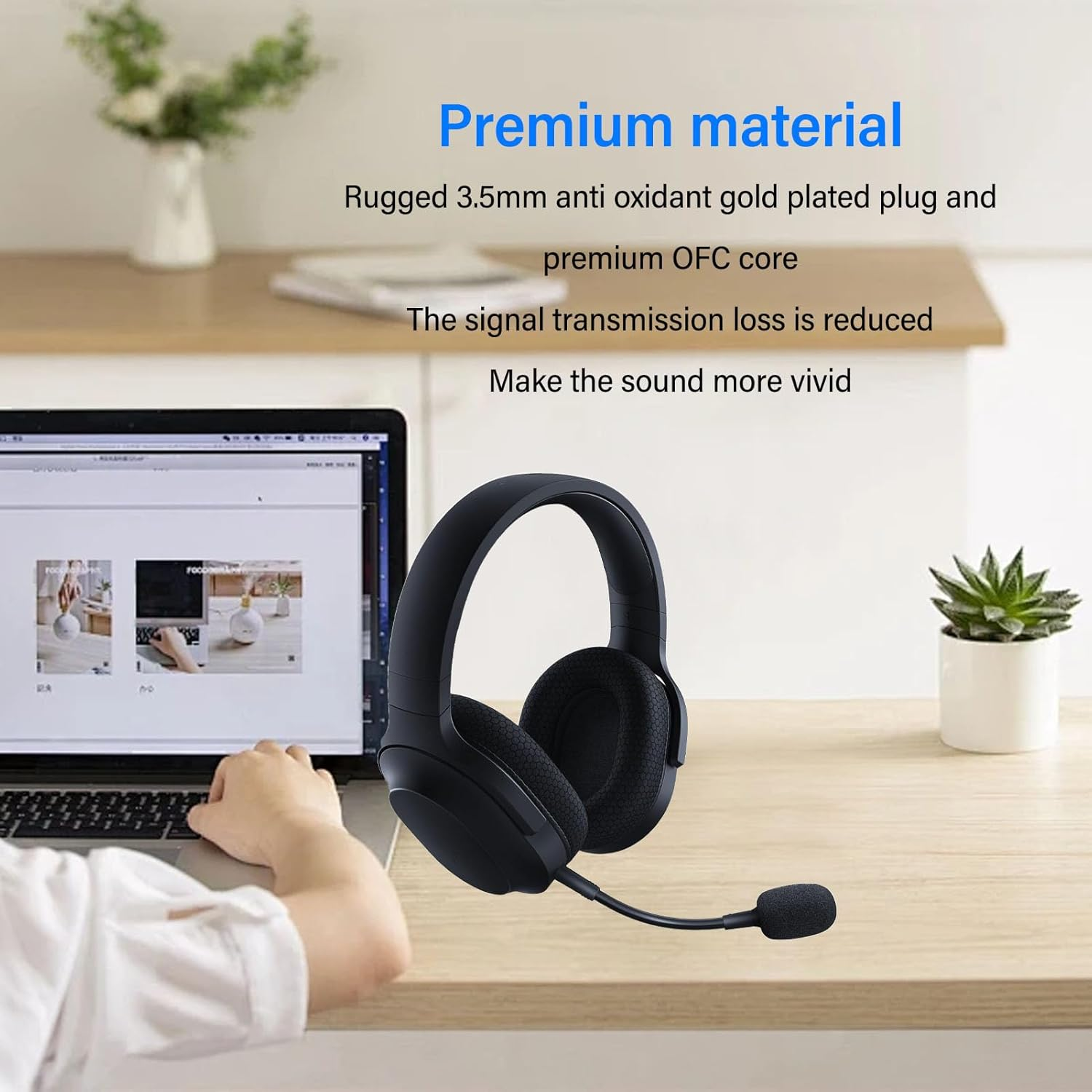 Mic Replacement for Barracuda X Gaming Headphone, 3.5Mm Detachable Mic Boom, Noise Cancelling Microphone (Black) image number 5