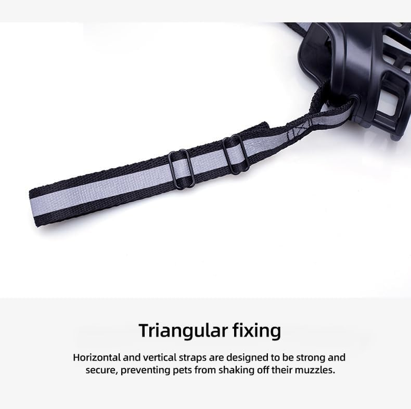 Dog Muzzle, Basket Muzzle for Small Medium Large Dogs, Soft Cage Muzzle for Biting Chewing, Allow Drinking Panting (No.4) image number 1