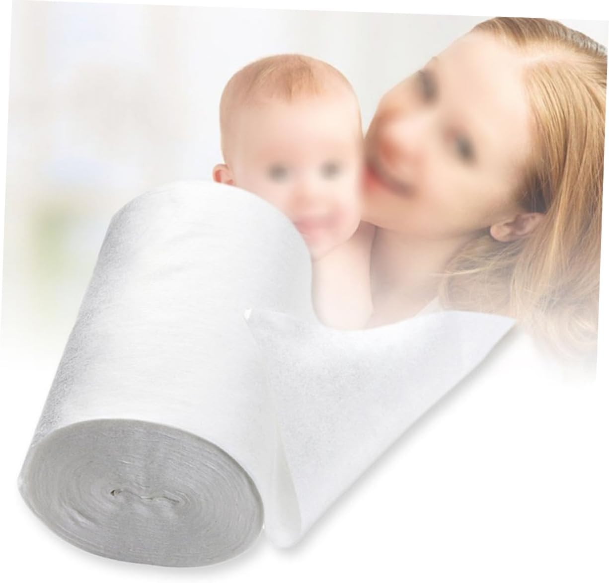 100 Sheets White Diaper Liners Bamboo Diaper Booster Pad Absorbent Breathable for Newborn Nappies image number 5