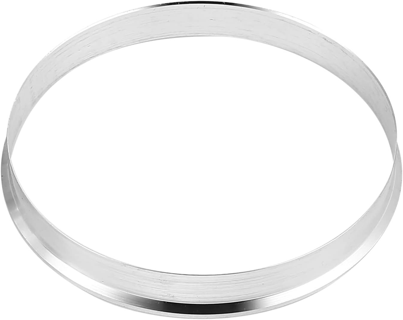 X AUTOHAUX 4Pcs OD 73.1Mm to ID 72.6Mm Aluminum Alloy Car Hub Centric Rings Wheel Bore Center Spacer Silver image number 3