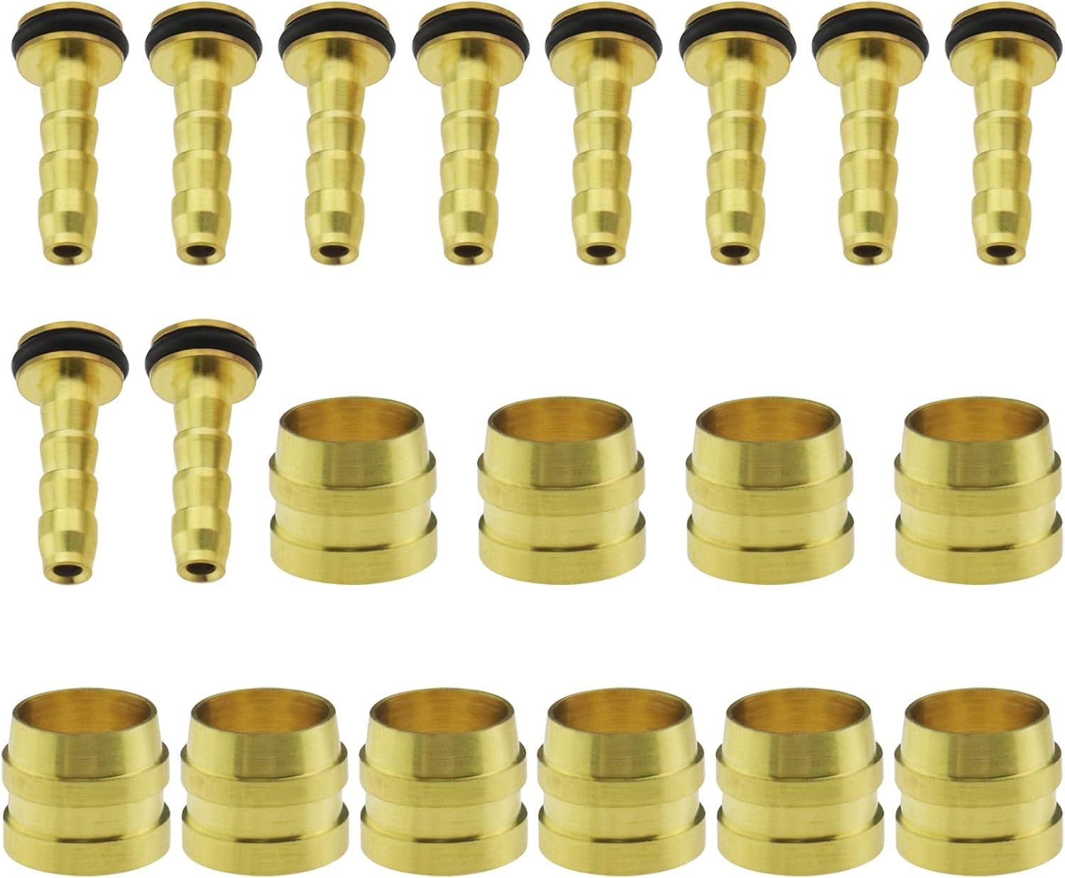 Emsea 10 Sets Bike Olive and Connection Inserts Compatible with Tektro Hydraulic Disc Brake Hose Cycling Components Spare Parts image number 4