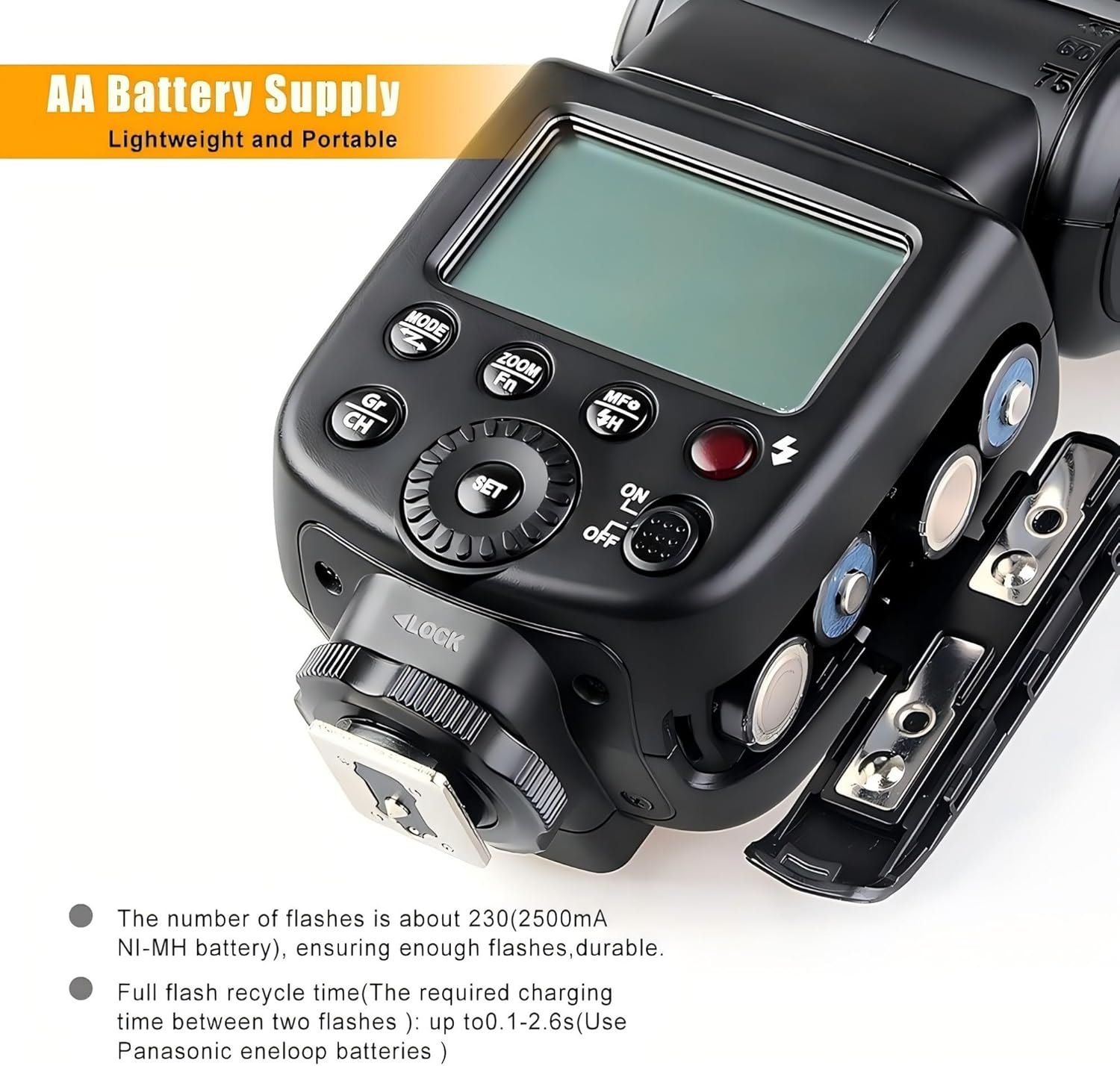 Godox TT600 Speedlite Flash with Built-In 2.4G Wireless Transmission for Canon, Nikon, Pentax, Olympus and Other Digital Cameras with Standard Hotshoe