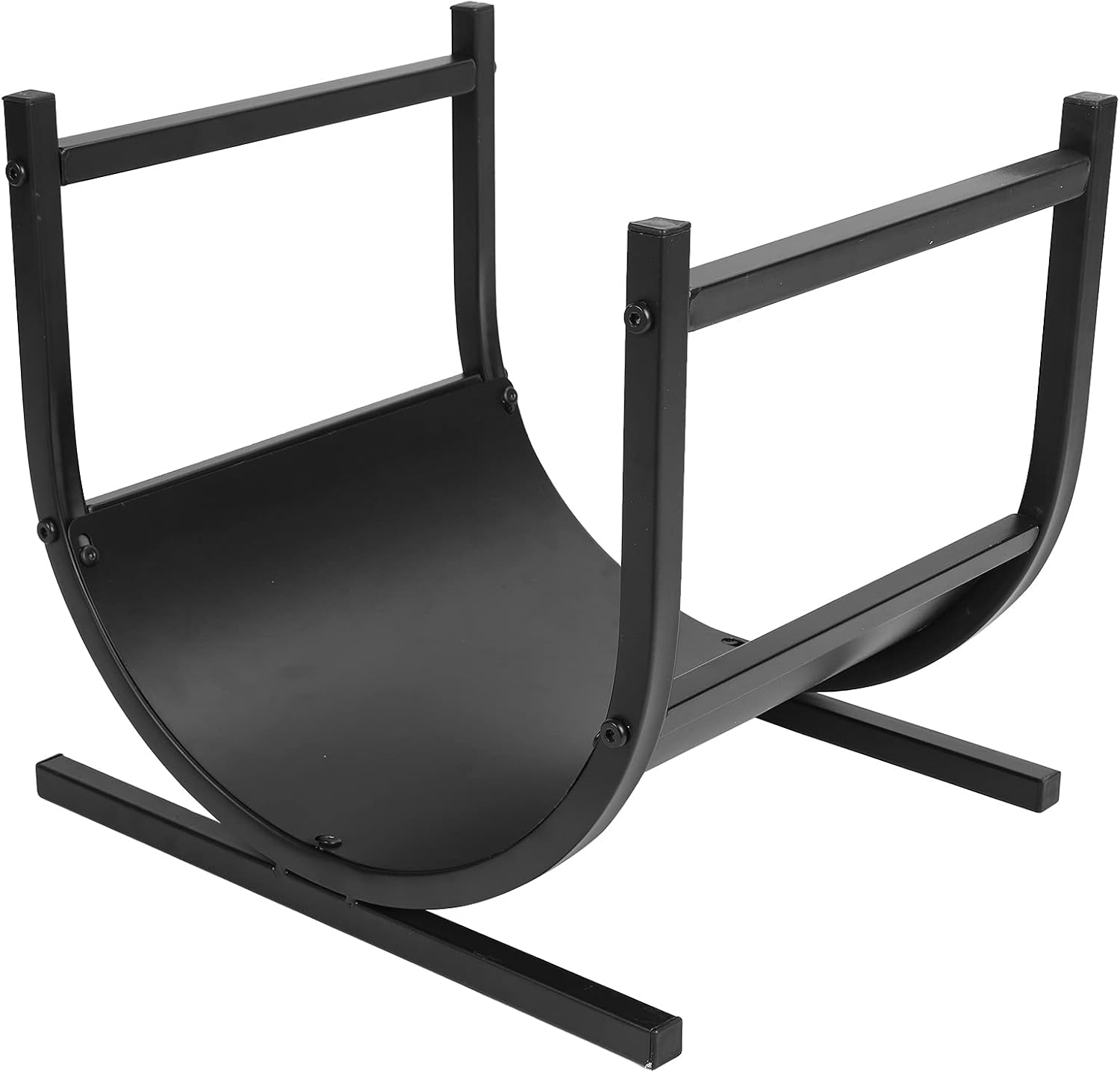 Sturdy Firewood Log Rack, Heavy Duty Iron Wood Rack, Fireplace Log Holder, Holds up to 150 Lbs, Ideal for Indoor & Outdoor Use, Minimal Assembly Required image number 2