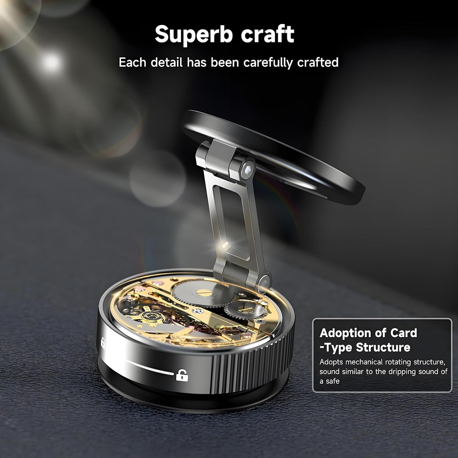 Anberyoo Vacuum Magnetic Car Phone Holder-360 Rotation Reinforced 80LBS Ultra Suction Cup Mag-Safe Car Mount for You Car/Gym/Mirror, Durable Zinc Alloy Material, Cell Phone Holder for Iphone & Android image number 2