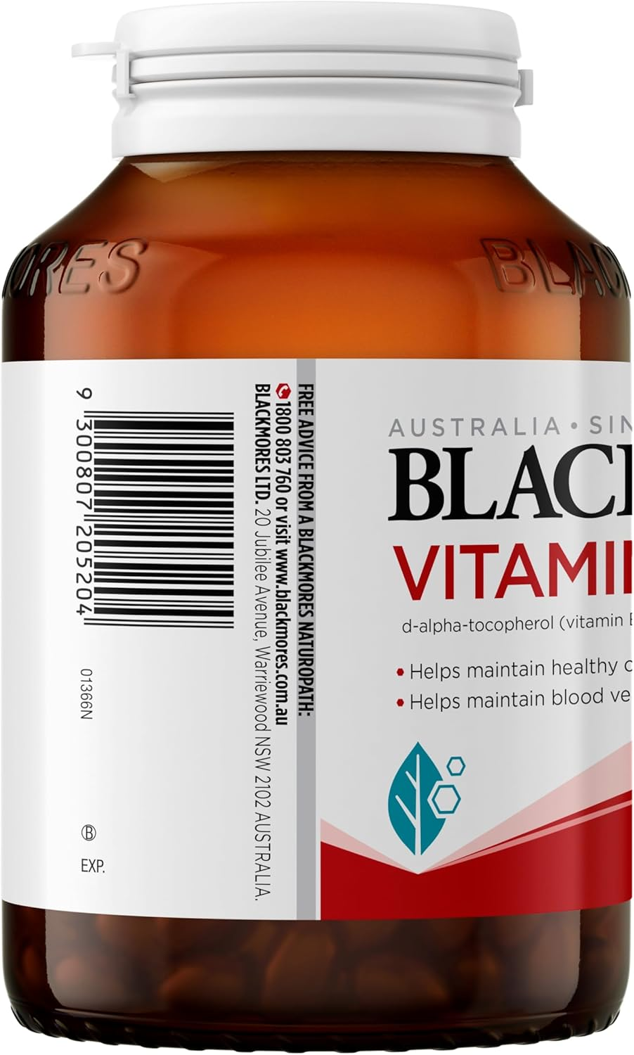 Blackmores Vitamin E 1000IU |Supports Healthy Cholesterol Levels | 100 Capsules image number 2