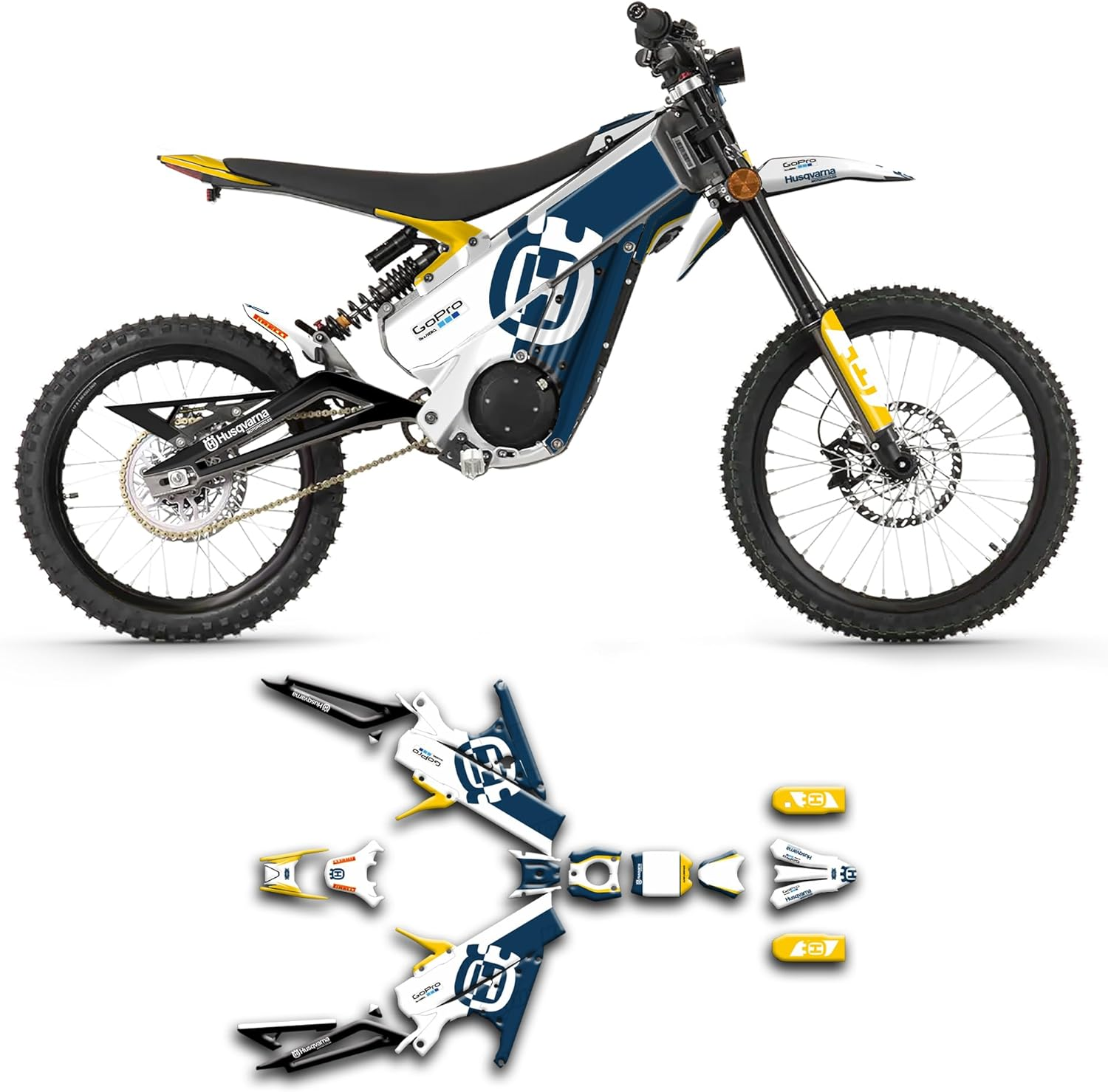 Kungfu Graphics Custom Decal Kit for Talaria X3 Xxx（With Headlight）, TLX3MX523N010-KO, Red Gray