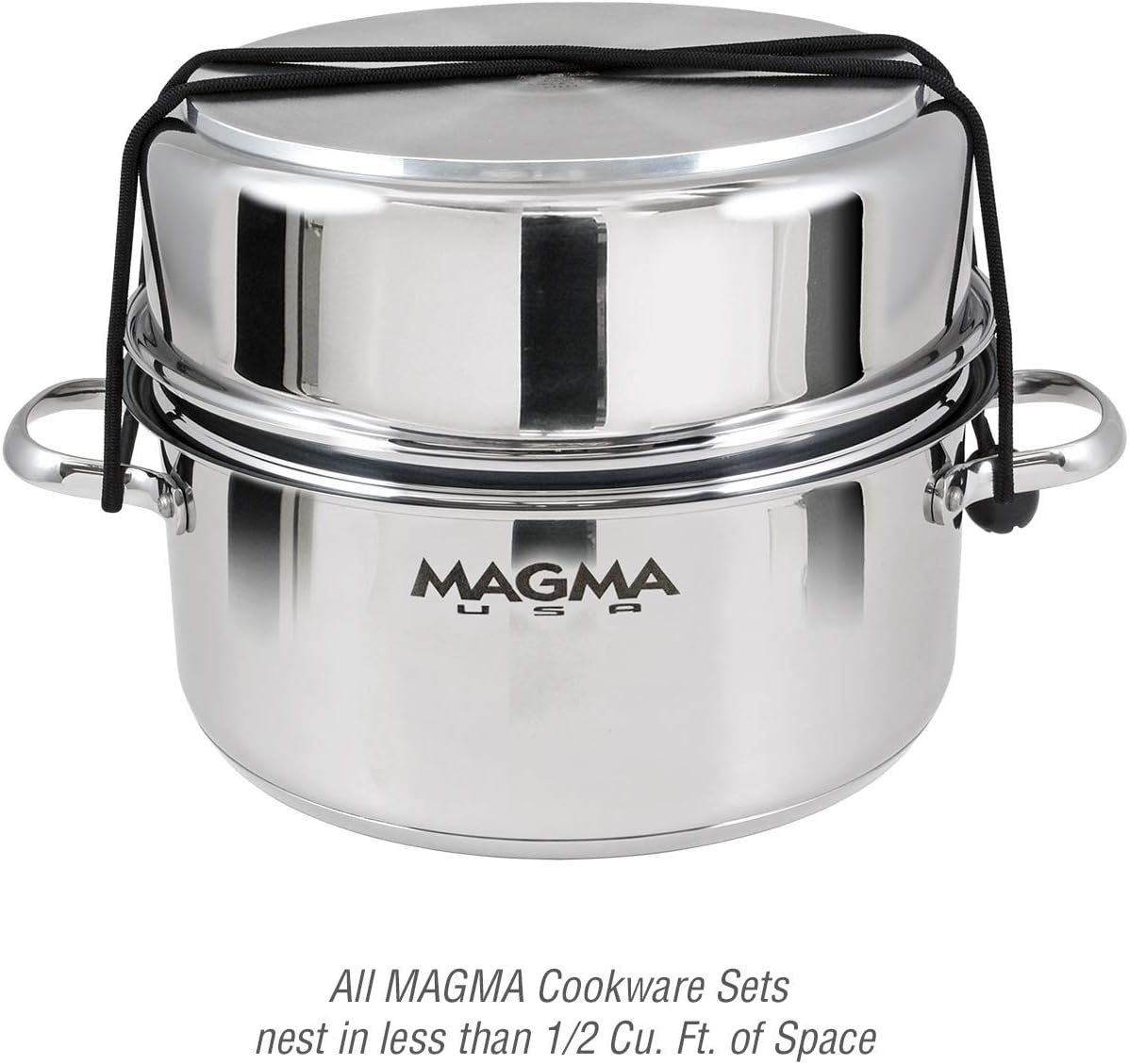 Magma A10-369-2-IND Wok/Saut&eacute;/Omelette Pan, Induction Cook-Top, Stainless Steel with Ceramica Non-Stick image number 1