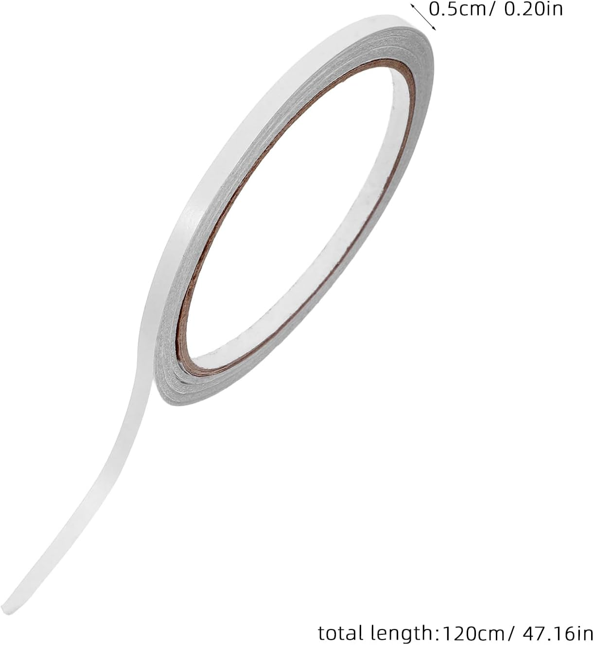 Mobestech 5Pcs 5Mm Wide Double-Sided Adhesive Tape White 12M Length Hot Melt Adhesive for Photography image number 6