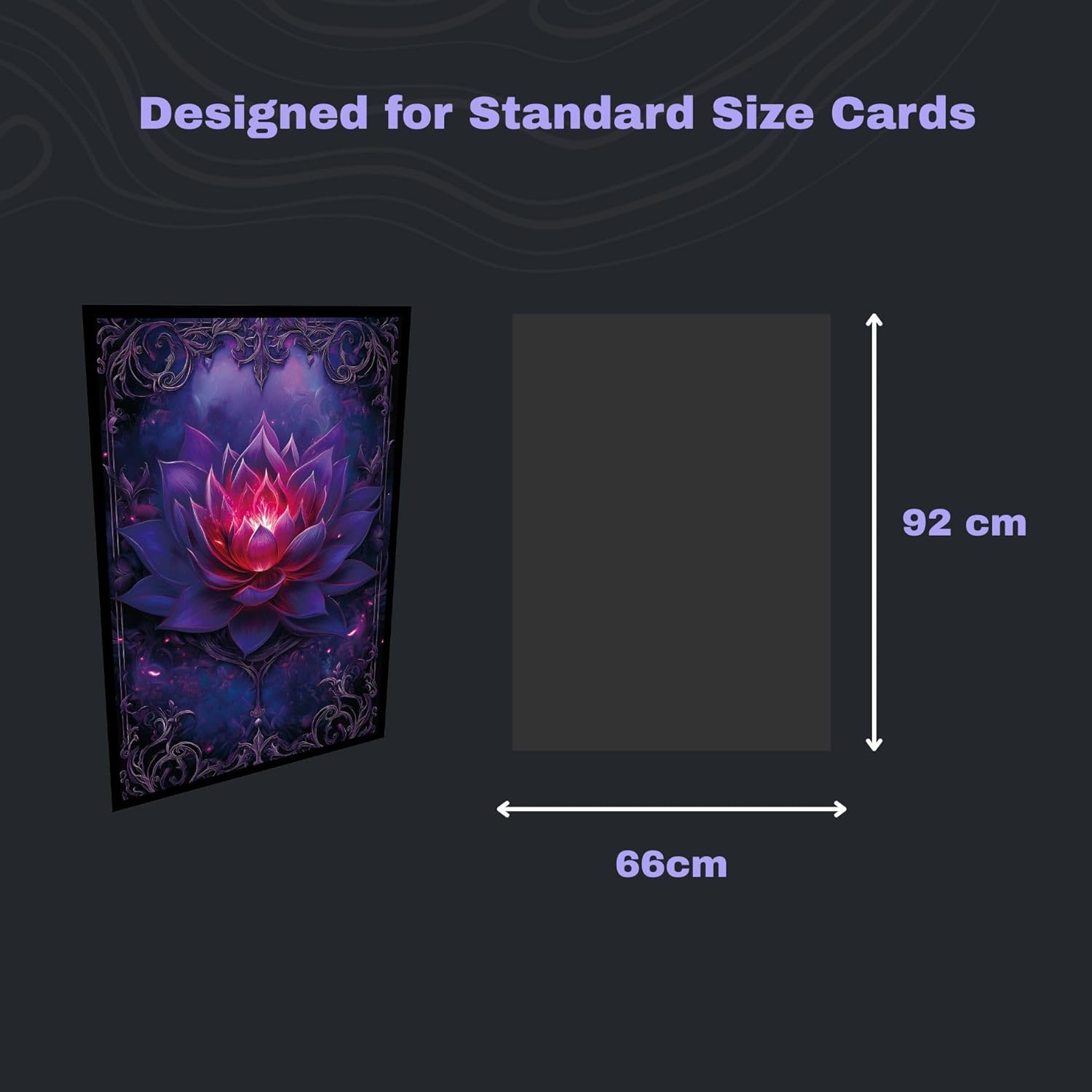 Trading Card Sleeves &ndash; 100Ct - Glossy Art Back, Clear Front (66 X 92 Mm) &ndash; Fits MTG & Sport Cards, Collector Deck Protectors (Lotus) image number 4