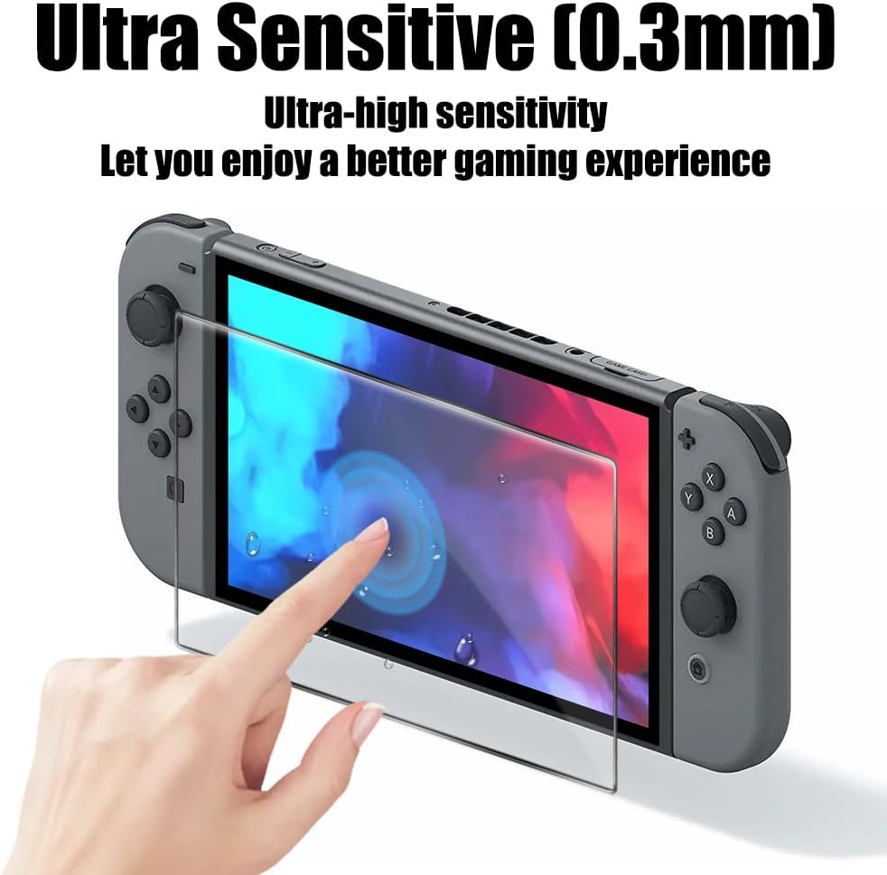 TQLGY Tempered Glass Screen Protector for Nintendo Switch 2 (2025), 9H Hardness, HD Clear, Anti-Scratch, Anti-Fingerprint, Bubble-Free Installation, 2-Pack image number 6