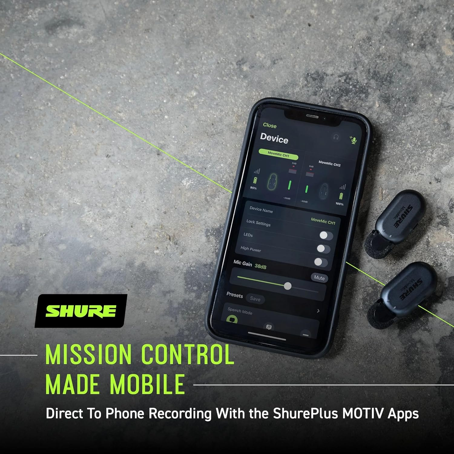 Shure Wireless Receiver for Movemic image number 3