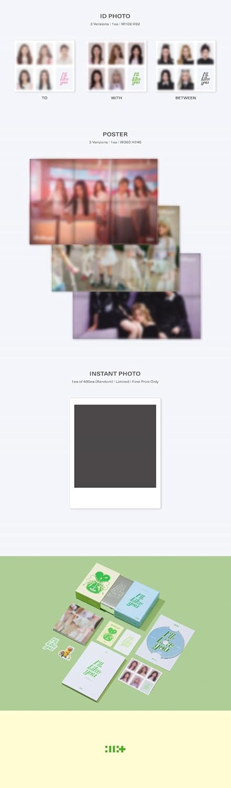 ILLIT I'Ll like You 2Nd Mini Album Standard between Version Cd+Photobook+2P Photocard+2Ea Sticker+1P ID Photo+Tracking Sealed image number 2