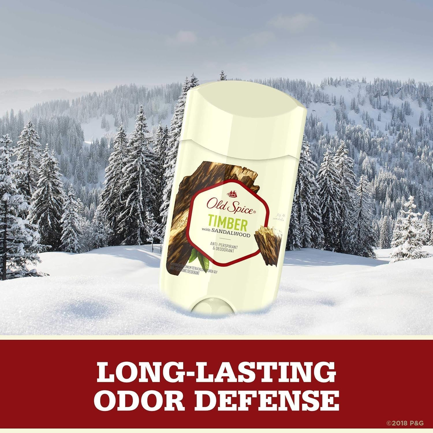 Old Spice Fresher Collection Anti-Perspirant & Deodorant Timber - 2.6 Oz, Pack of 3