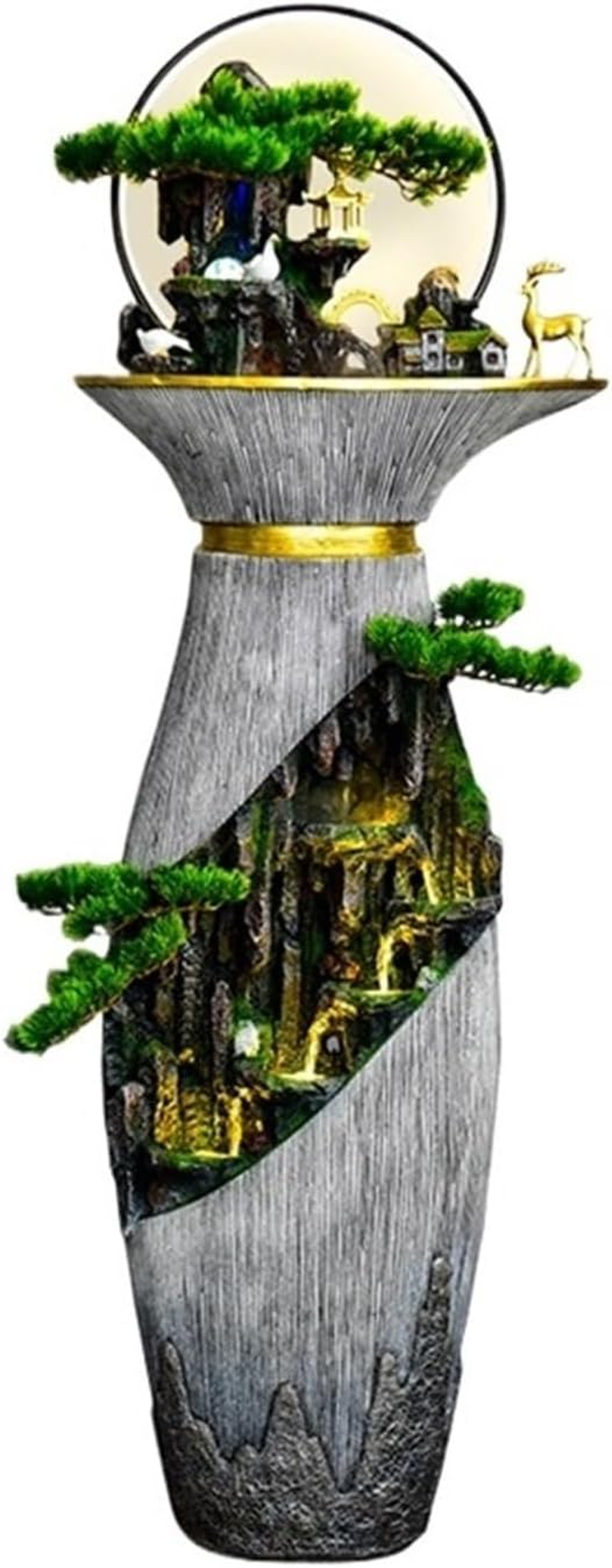 Outdoor Fountain Water Fountain Decoration, Floor Home, Living Room Courtyard Office image number 4