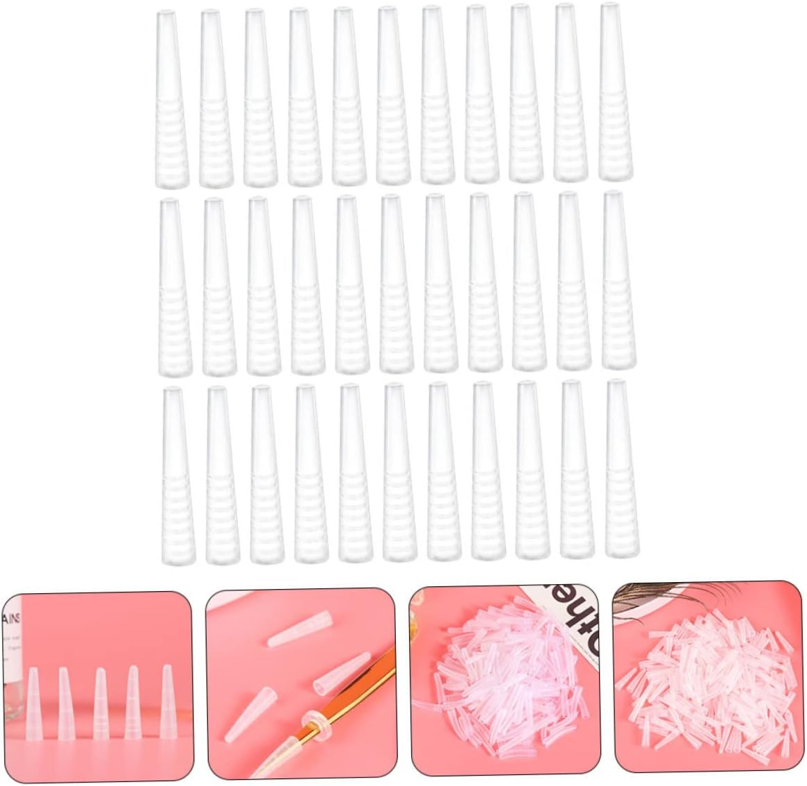 FOMIYES 50Pcs Tweezers Silicone Cover Caps Protective Sleeve for Eyelash Extension Precision Tool Suitable for Lash Technicians and Travel Use