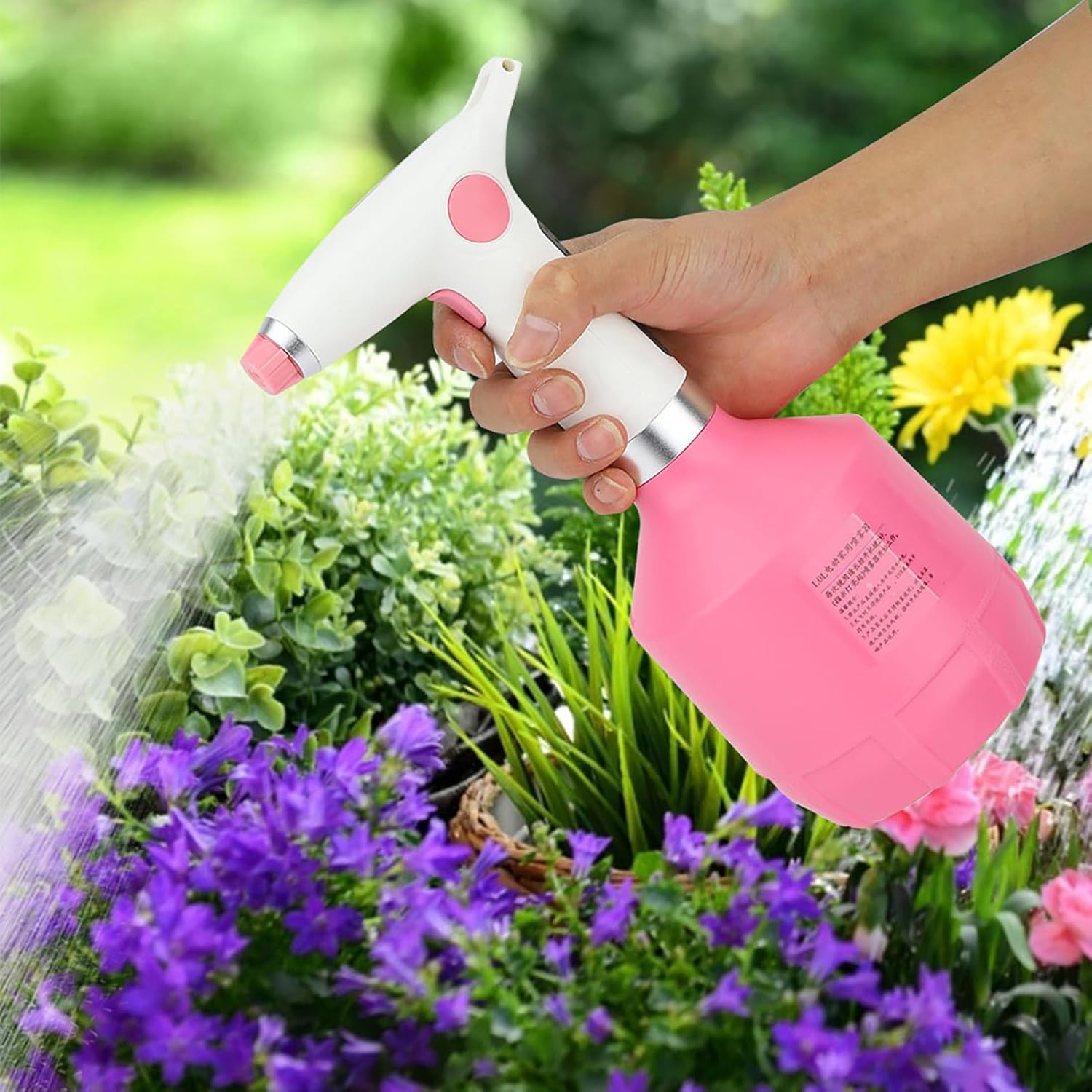 Electric Spray Bottle for Plants, 1L Watering Cans with with Adjustable Nozzle, Continuous Spray, USB Rechargeable Garden Mister Bottle for Flower Plant image number 6