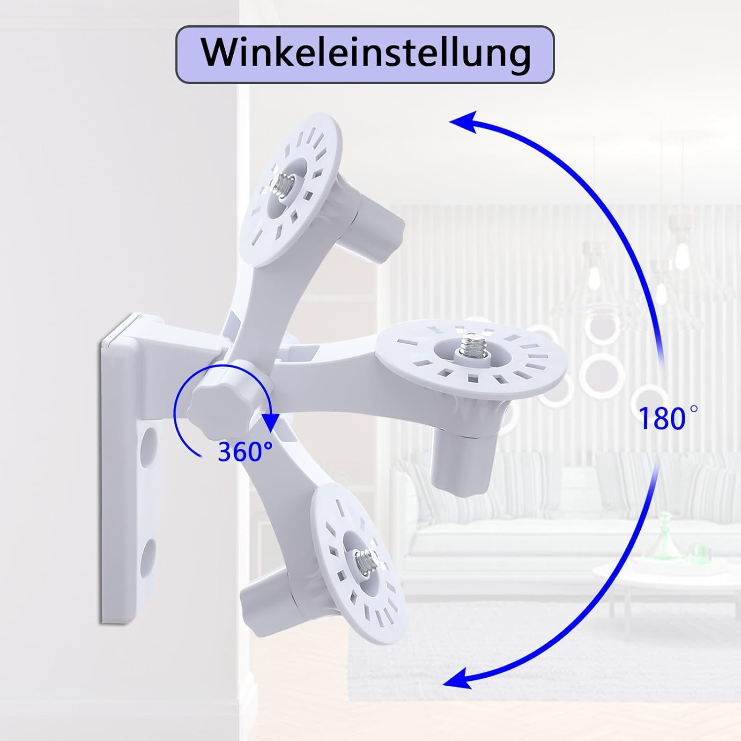 Wall Mount Compatible with Tp-Link Tapo C200 / C210 / C220 / Tc70 / C225, Kasa Ec70 / Kc410S Security Camera, Pack of 2 Camera Mounts with Adjustable Angle, 180 Degree Rotation image number 6