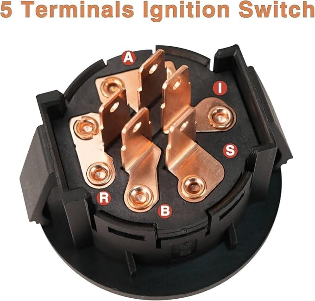 117-2221 137-4100 Mower Ignition Switch 3 Postion with Key for Toro Z Master、Time Cutter 、Titan Serise/Exmark Lazer Z、Quest Serise Zero Turn Mower image number 4