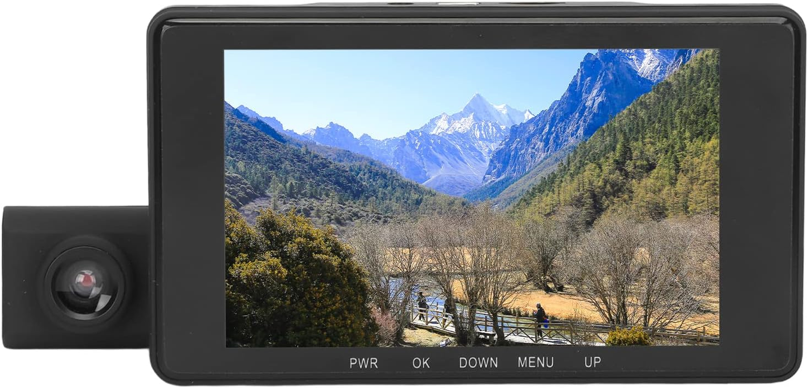 Dual Channel Dash Cam 1080P HD Video Recorder with Intelligent Motion Detection, Recording for Front and Rear, Waterproof Visual Lens (A6) image number 1