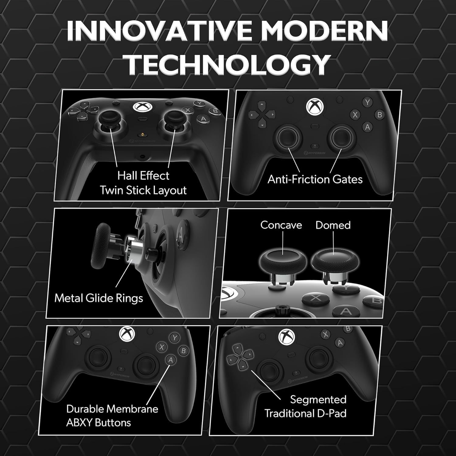 Xbox Accessory: Hyperkin the Competitor Wired Controller White - Compitable with PC - Officially Licensed by Xbox image number 5