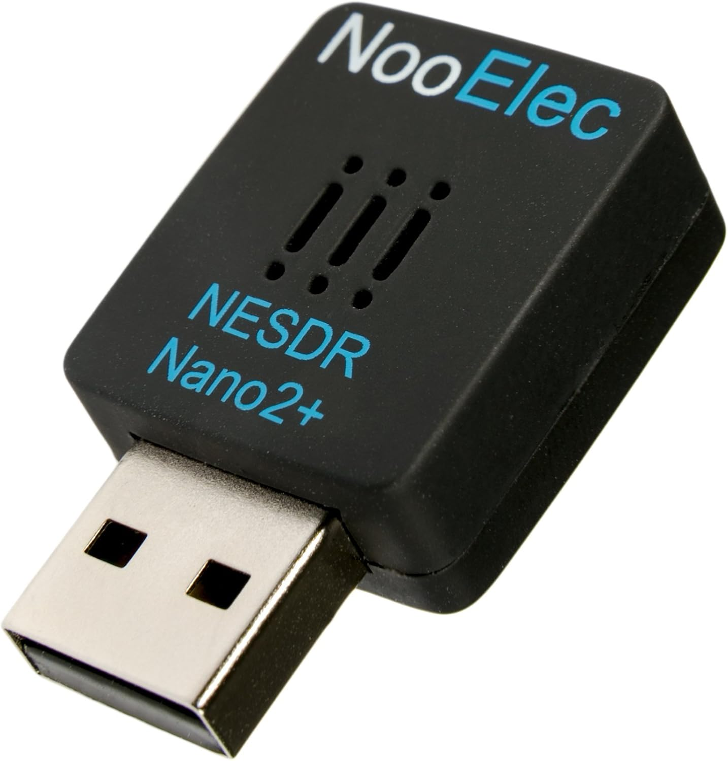 NESDR Nano 2+ Tiny Black RTL-SDR USB Set (RTL2832U + R820T2) with Ultra-Low Phase Noise 0.5PPM TCXO & MCX Antenna. Software Defined Radio, DVB-T and ADS-B Compatible, ESD Safe image number 1