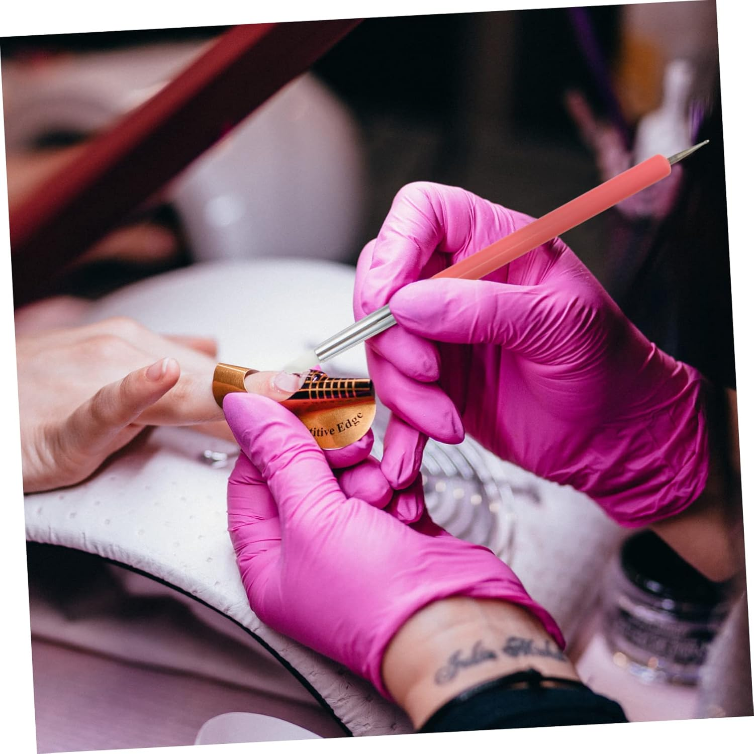 BIUDECO 5Pcs Diy Nail Art Pen Nail Art Tools Gel Pen Lining Brush Dotting Tool