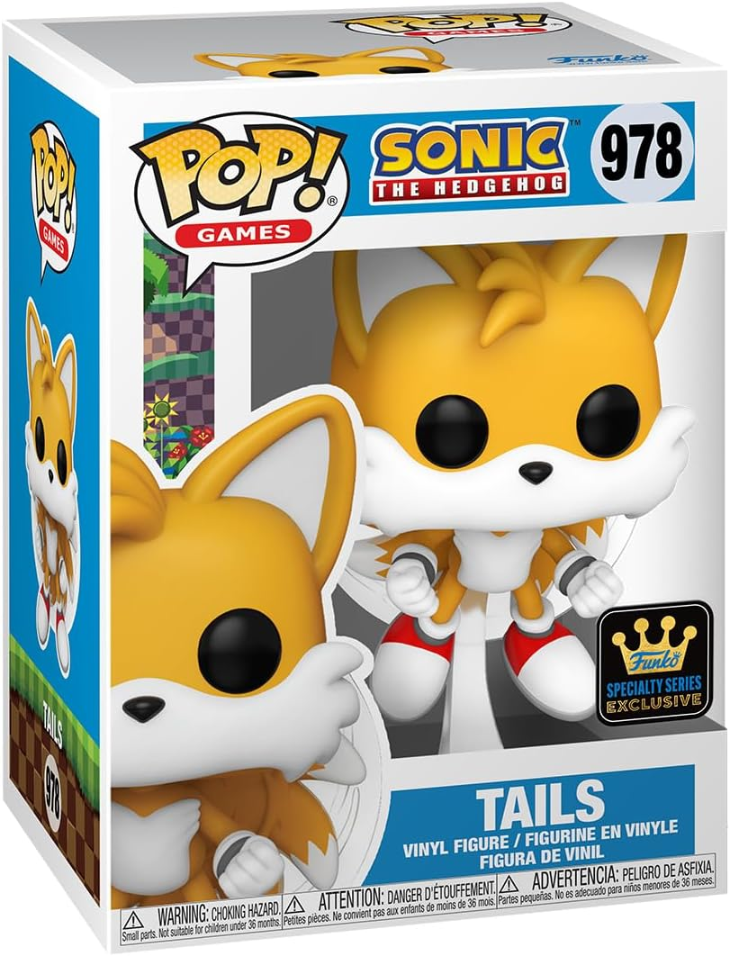 Sonic the Hedgehog - Tails (Flying) US Exclusive (With Chase) Pop! Vinyl [RS] image number 1