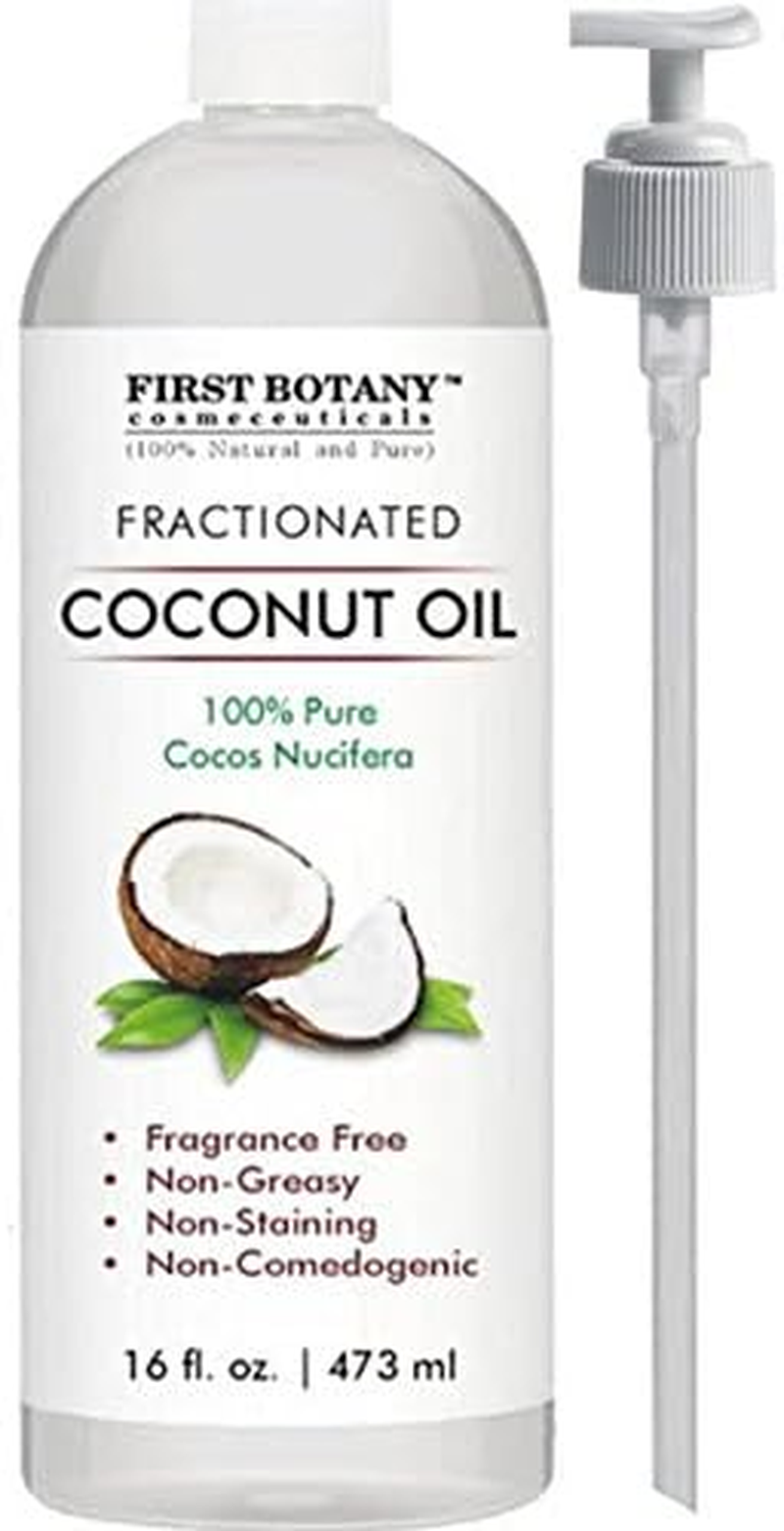 Fractionated Coconut Oil 470Ml - 100 Natural & Pure MCT Coconut Oil for Hair, Skin,And Aromatherapy Carrier Oil , Massage Oil,Best Skin Moisturiser - UV Resistant BPA Free Bottle image number 1