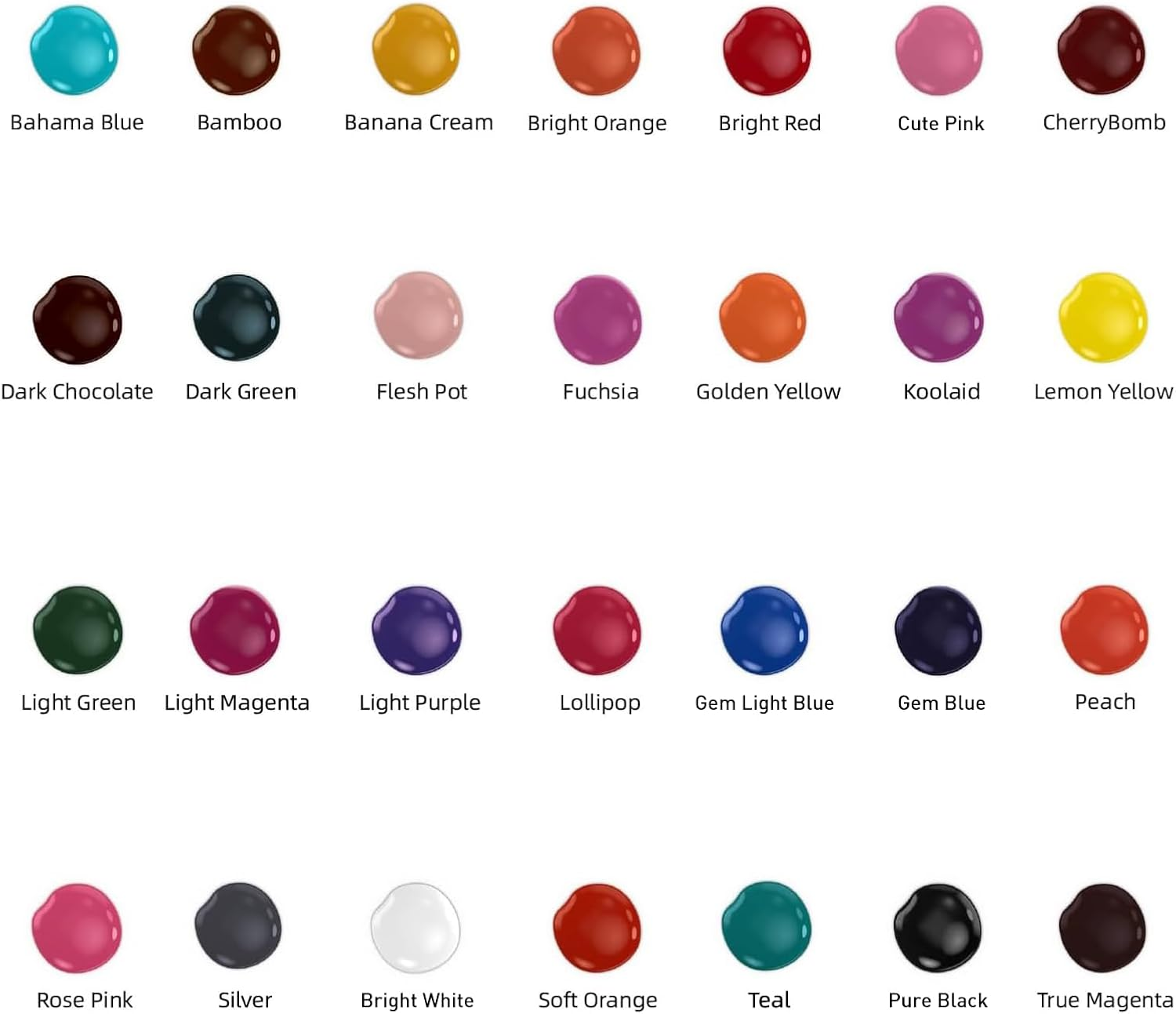 Solong Tattoo Ink Set 54 Complete Colors Pigment Kit 1/6Oz (5Ml) Tattoo Supply for Tattoo Kit TI1001-5-54 image number 6