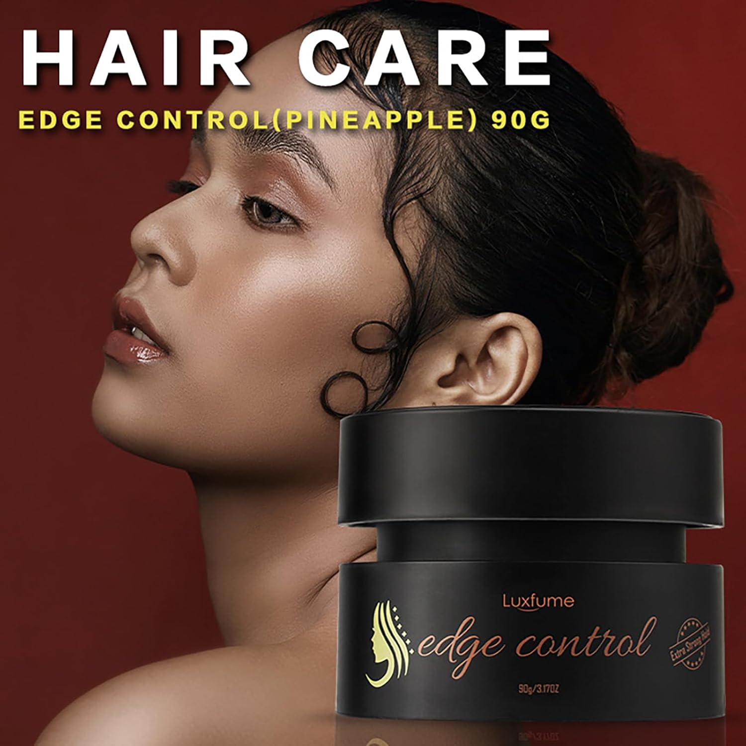 Enmart Hair Wax Set, Edge Control Hair Gel, Broken Hair Finishing Anti-Frizz Hair Fixative Refreshing Hair Oil Solid Wax Cream Non-Greasy Long-Lasting Styling for Men Women, 90G - C01 image number 2