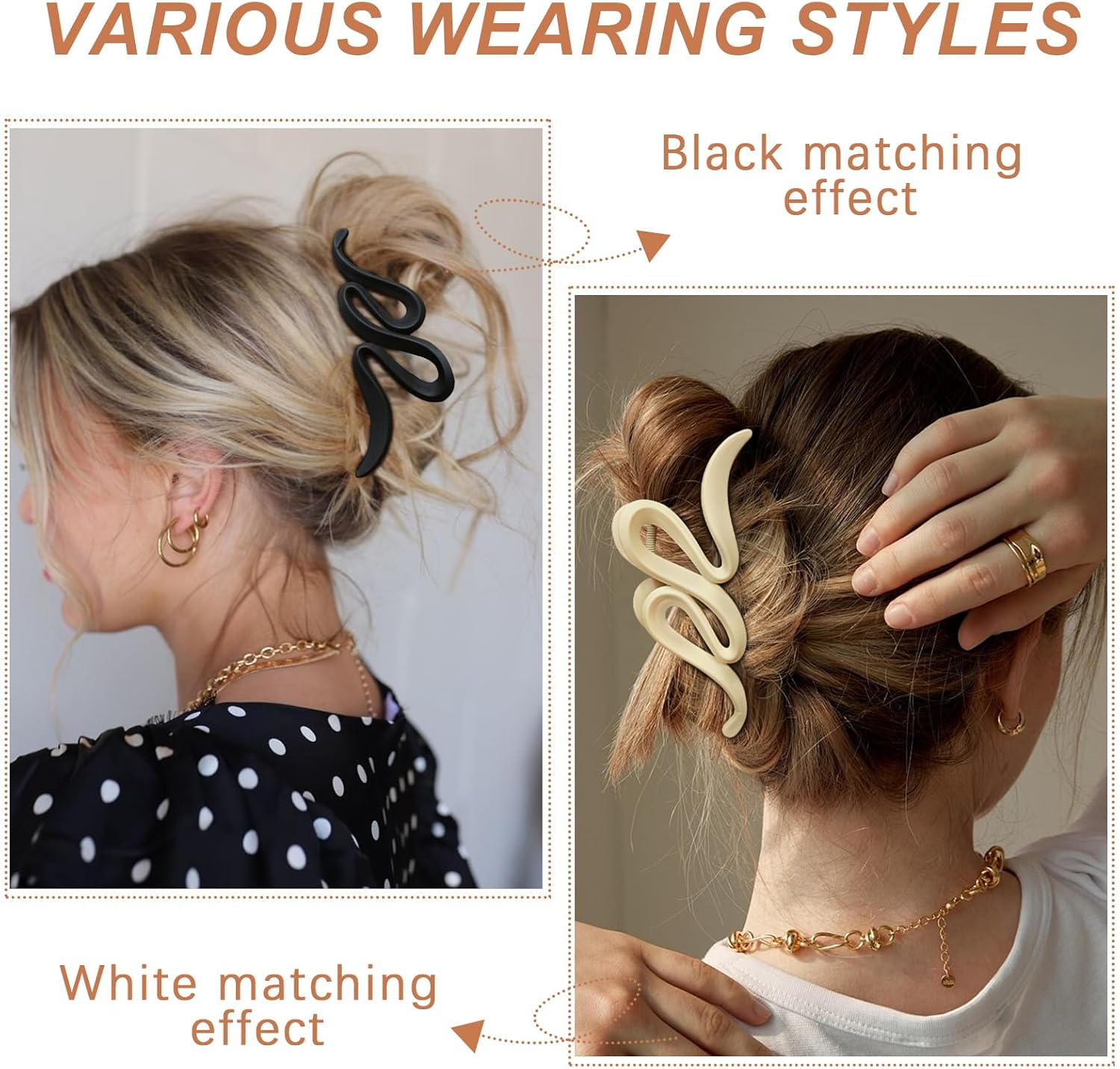 Pack of 4 Hair Clips image number 5