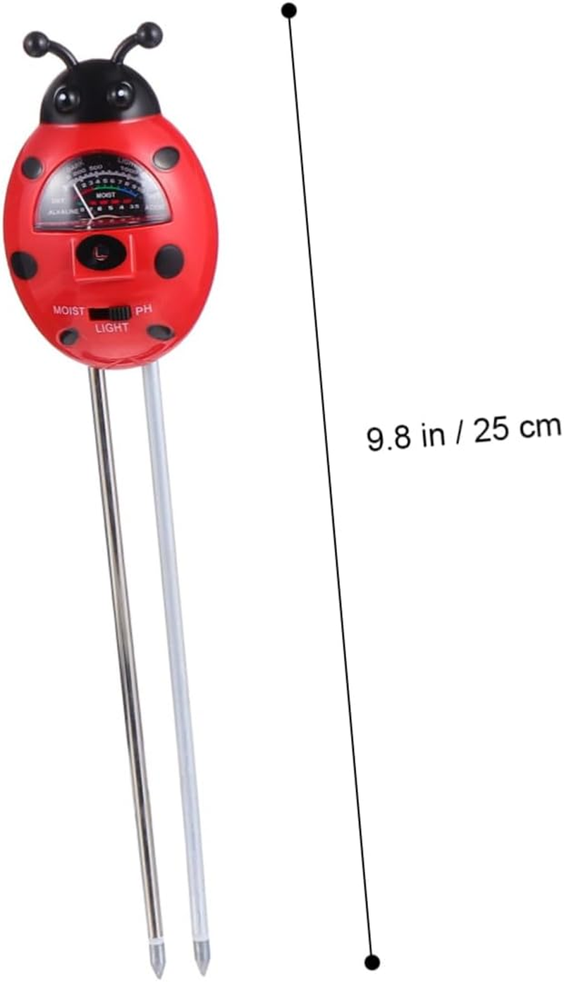 BESPORTBLE 2Pcs Ladybug Soil Tester Kit Ph Moisture Light for Gardening Planting Supplies image number 5