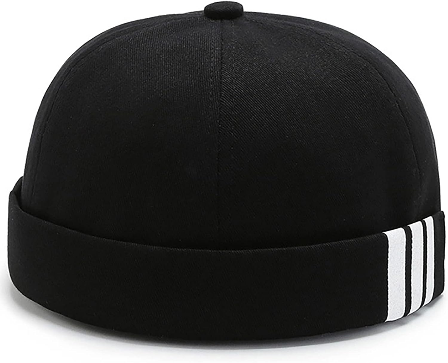 XYIYI Cotton Brimless Docker Cap Adjustable Street Casual Sailor Cap Skullcap Beanie Hat image number 5