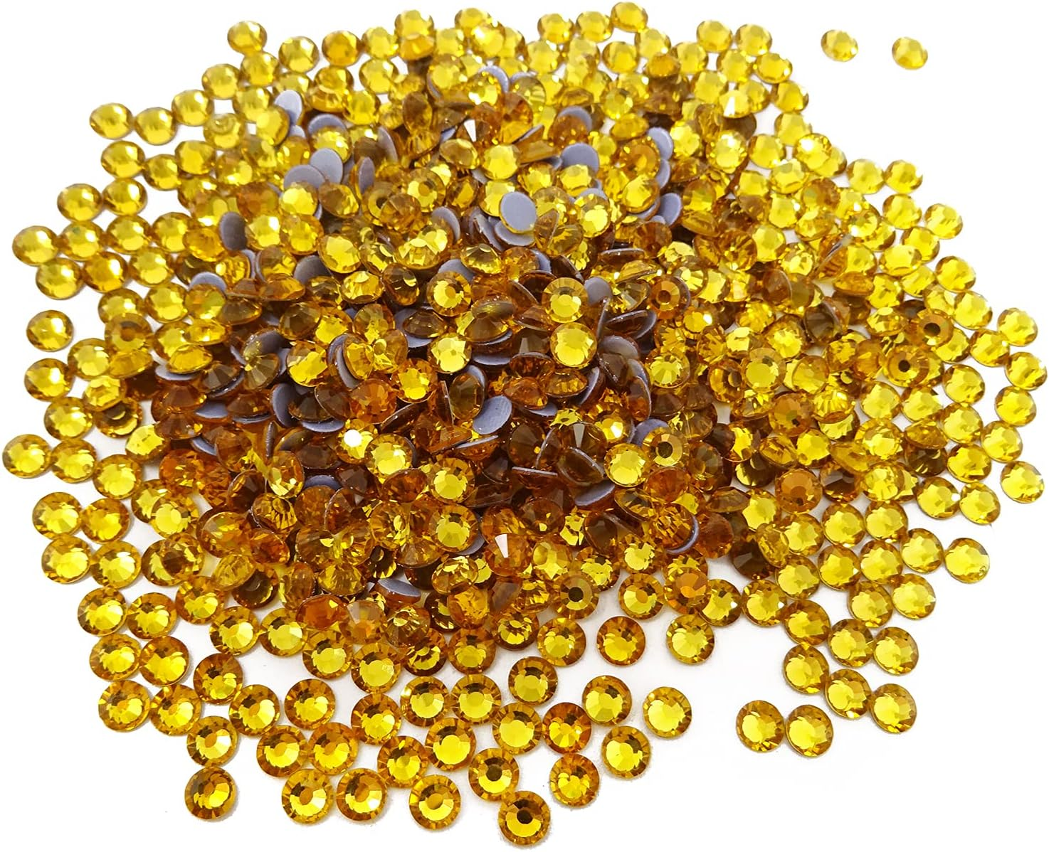 Honbay 1440 Pieces SS20 5Mm Hotfix Rhinestones Sparkly Flatback Rhinestones round Crystal Gems (Light Blue)