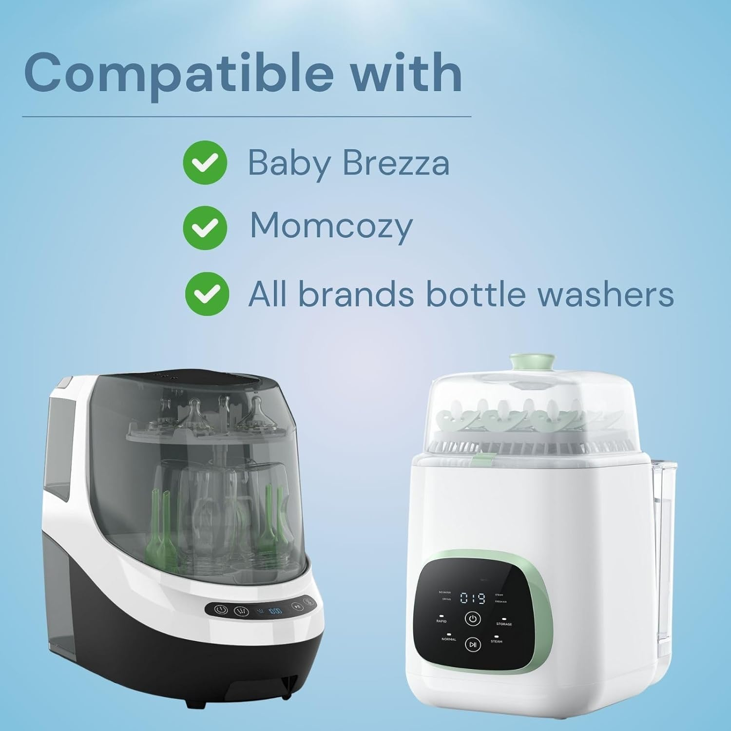 Detergent Tablets Compatible with Baby Brezza, Momcozy Bottle Washer, 150 Pcs Washing Block for All Brands Baby Bottle Washers image number 5